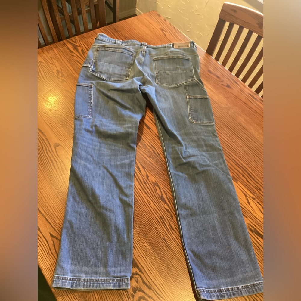 Duluth Trading Co Ballroom Double Flex Blue Jeans - Picture 2 of 5